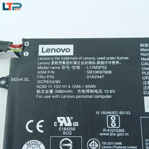 باتری L17M3P52 - لپ تاپ لنوو E490 - Image 3