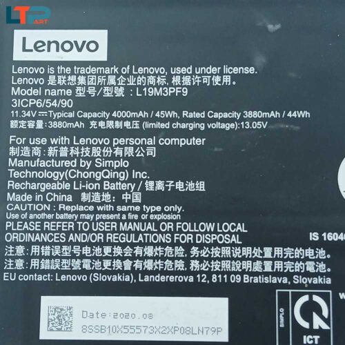 باتری L19M3PF9 - لپ تاپ لنوو THINKBOOK 15-IIL - Image 3