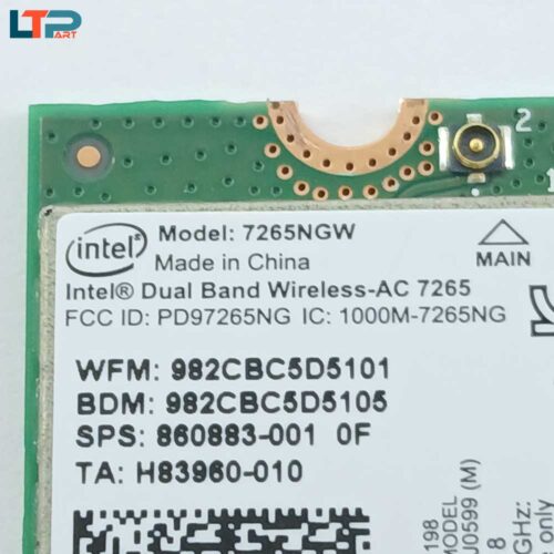 برد وای فای5510  LATETUDE اینتل WIFI 5 1wave/BT 4.2/M.2 KEY/DUAL BAND  7265NGW - Image 3