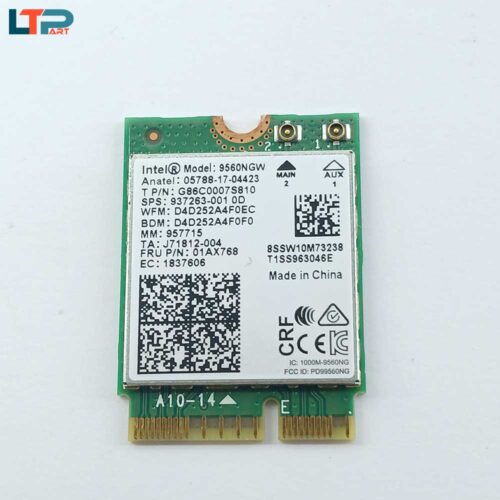 برد وای فای اینتل WIFI 5 2wave/BT 5.1/M.2 KEY/DUAL BAND  9560NGW - Image 1