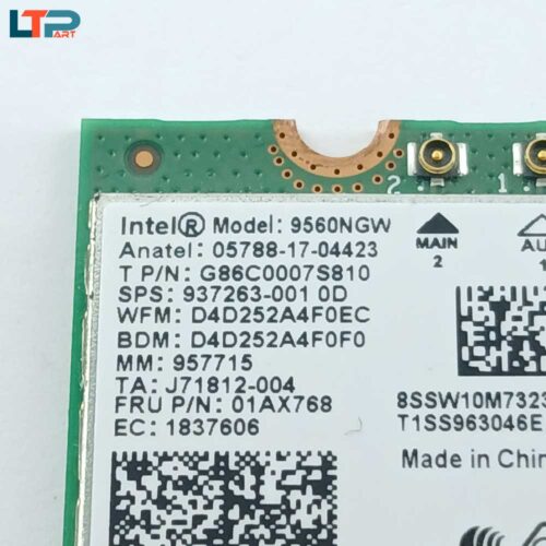 برد وای فای اینتل WIFI 5 2wave/BT 5.1/M.2 KEY/DUAL BAND  9560NGW - Image 3