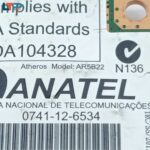 برد وای فای ANATEL ATHEROS AR5B22 WIFW 4 BLUTOOTHE 4.0 MINI PCIE - لپ تاپ ایسر V5-561 - Image 3