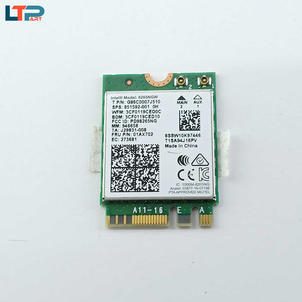 268-1.jpg برد وای فای INTEL 8265NGW WIFI 5 BLUETOOTH 4.2 - Image 1