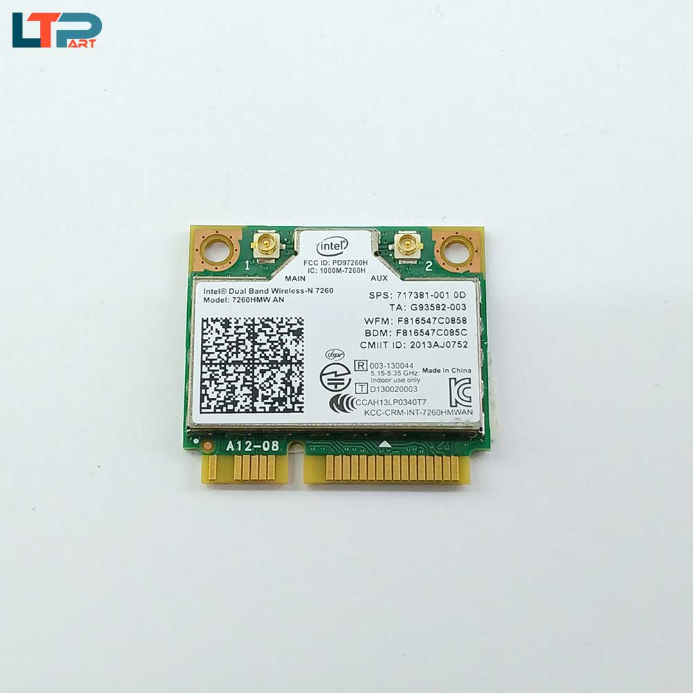 274-1.jpg برد وای فای INTEL 7260HMW-N AN WIFI 4 BLUETOOTH 4 - Image 1